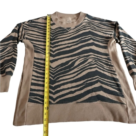 Aerie Good Vibes Oversized Sweatshirt Animal Print Women Extra Small - Picture 9 of 17